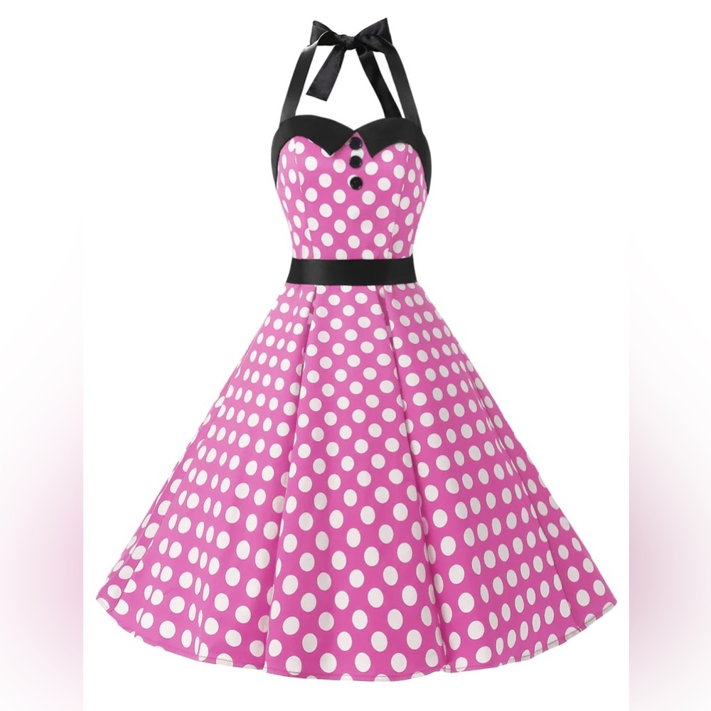 Polka Dot Retro 50's 60's Vintage Dress